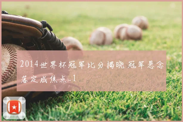 2014世界杯冠军比分揭晓 冠军悬念落定成焦点_1
