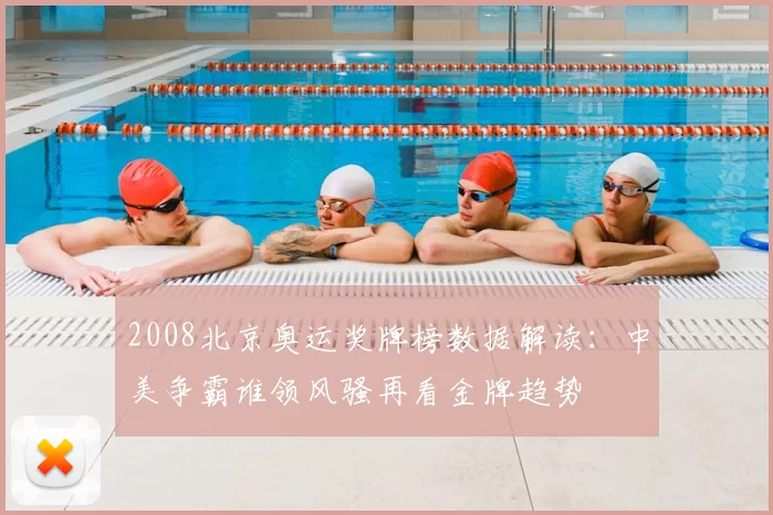 2008北京奥运奖牌榜数据解读：中美争霸谁领风骚再看金牌趋势